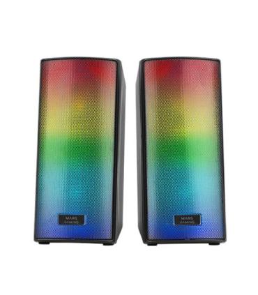 Altavoces Con Bluetooth Mars Gaming MSRGB2  15W  2.0  Negros