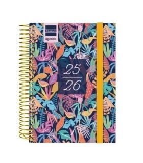 AGENDA ESCOLAR 2025-2026 SECUNDARIA 8 120X164 1DIA PAGINA TROPICAL+ FINOCAM 634265026