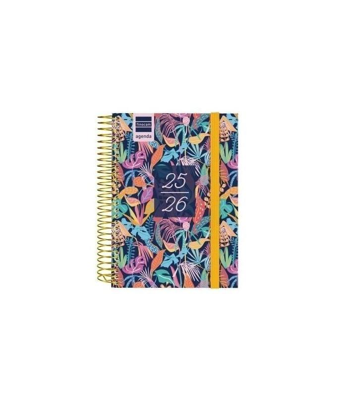 AGENDA ESCOLAR 2025-2026 SECUNDARIA 8 120X164 1DIA PAGINA TROPICAL+ FINOCAM 634265026