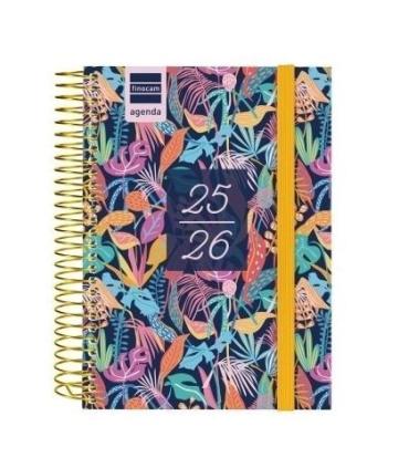 AGENDA ESCOLAR 2025-2026 SECUNDARIA 8 120X164 1DIA PAGINA TROPICAL+ FINOCAM 634265026