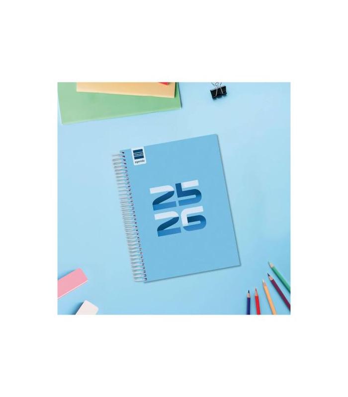 AGENDA ESCOLAR 2025-2026 COOL 4 155X212 1DIA PAGINA AZUL+ FINOCAM 645060126