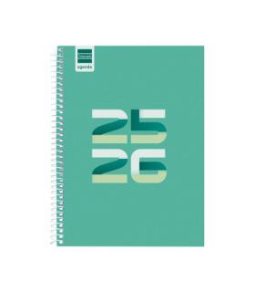 AGENDA ESCOLAR 2025-2026 COOL 4 155X212 1DIA PAGINA VERDE+ FINOCAM 645060926