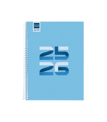 AGENDA ESCOLAR 2025-2026 COOL 4 155X212 SEMANA VISTA HORIZONTAL AZUL+ FINOCAM 645040126