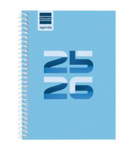 AGENDA ESCOLAR 2025-2026 COOL 8 120X164 SEMANA VISTA HORIZONTAL AZUL+ FINOCAM 645000126