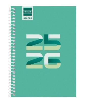 AGENDA ESCOLAR 2025-2026 COOL 8 120X164 SEMANA VISTA HORIZONTAL VERDE+ FINOCAM 645000926