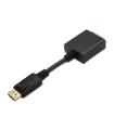 Cable Conversor Aisens A125-0133  DisplayPort Macho - DVI Hembra  15cm  Negro