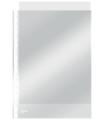 CAJA 100 FUNDAS POLIPROPILENO MULTITALADRO FORMATO FOLIO 80 MICRAS 16 TALADROS CRISTAL ESSELTE 46106