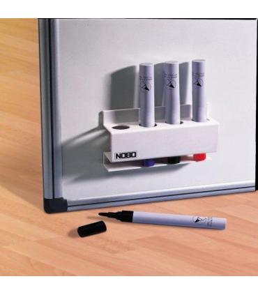 PORTA ROTULADORES MAGNETICO CAPACIDAD 4 ROTULADORES 8X12X3,2 CM. NOBO 3503846
