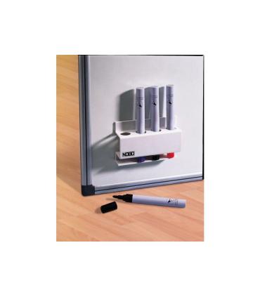 PORTA ROTULADORES MAGNETICO CAPACIDAD 4 ROTULADORES 8X12X3,2 CM. NOBO 3503846