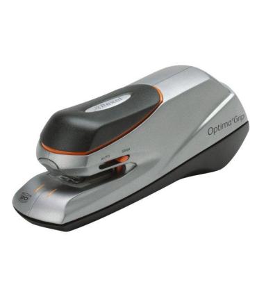 GRAPADORA ELECTRICA OPTIMA GRIP HASTA 20 HOJAS COLOR NEGRO   PLATA REXEL 2102349