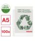CAJA 100 FUNDAS POLIPROPILENO MULTITALADRO REFORZADA PIEL NARANJA A5 RECYCLE 70 MICRAS ESSELTE 627495
