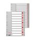 SEPARADOR ALFABETICO POLIPROPILENO MULTITALADRO A-Z FORMATO A4 COLOR GRIS ESSELTE 100112