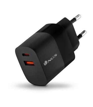 Cargador De Pared NGS Bud  1xUSB Tipo-C  1xUSB  45W