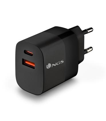 Cargador De Pared NGS Bud  1xUSB Tipo-C  1xUSB  45W