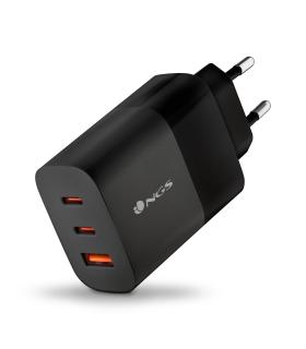Cargador De Pared NGS Bud  2xUSB Tipo-C  1xUSB  65W