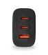 Cargador De Pared NGS Bud  2xUSB Tipo-C  1xUSB  65W