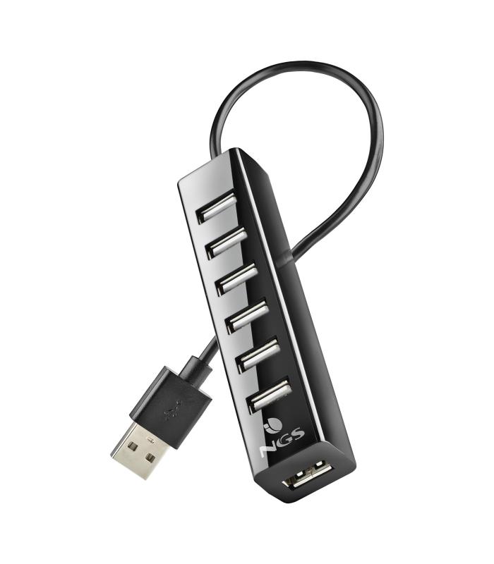 Hub USB 2.0 Con Alimentacin Externa NGS IHUB7 Tiny  7xUSB