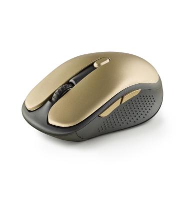 NGS - Ratn Inalmbrico EVO RUST GOLD - Recargable - Botones Silenciosos - 800 1200 1600 Dpi - Dorado
