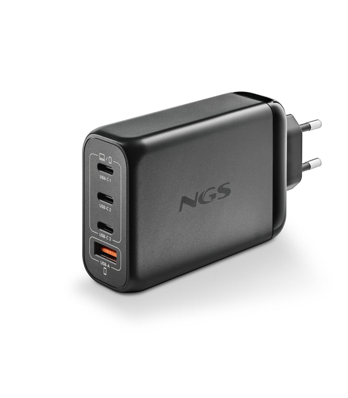 NGS CARGADOR ULTRARAPIDO140W 4 PUERTOS 3USB-C 1 US