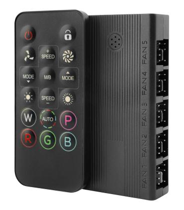 Controlador Hub Remoto Mars Gaming MF-HUB Para Ventiladores ARGB