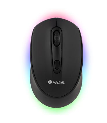 Ratn Inalmbrico Por Bluetooth NGS Smog-RB  Batera Recargable  Hasta 1600 DPI  Negro