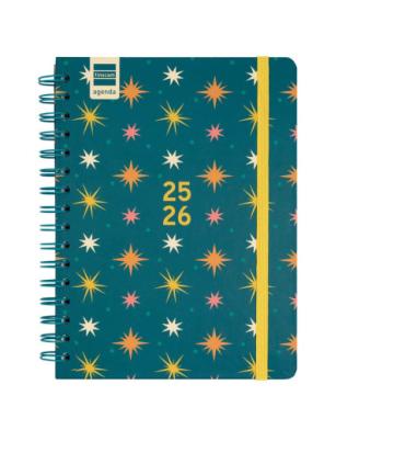 AGENDA ESCOLAR 2025-2026 CURSO COSMO 4 155X212 SEMANA VISTA HORIZONTAL STARS+ FINOCAM 537050126