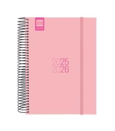 AGENDA ESCOLAR 2025-2026 ESPIR E10-155X212 1DIA PAGINA NEGRO+ FINOCAM 633126026