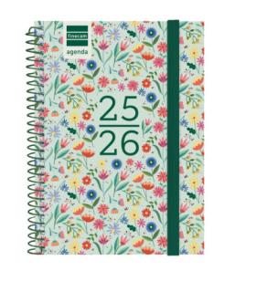 AGENDA ESCOLAR 2025-2026 SECUNDARIA 8 120X164 SEMANA VISTA HORIZONTAL FIORI+ FINOCAM 634224926