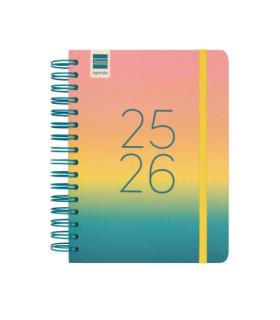 AGENDA ESCOLAR 2025-2026 CURSO COSMO 4 155X212  1DIA PAGINA IRIS+ FINOCAM 537070326