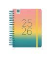 AGENDA ESCOLAR 2025-2026 CURSO COSMO 4 155X212  1DIA PAGINA IRIS+ FINOCAM 537070326