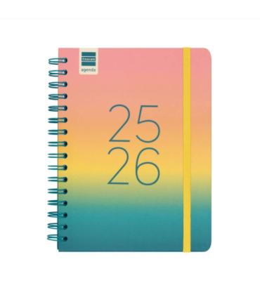 AGENDA ESCOLAR 2025-2026 CURSO COSMO 4 155X212  SEMANA VISTA HORIZONTAL IRIS+ FINOCAM 537050326