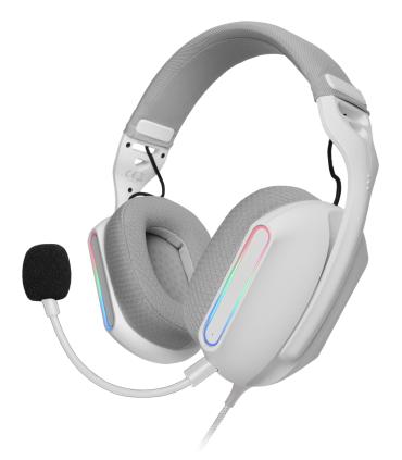 Auriculares Gaming Con Micrfono Mars Gaming MH-PRO  Jack 3.5  USB  Blancos