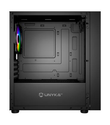 CAJA MICRO-ATX  B200 BLACK(2*14CM ARGB FRONT+1*12cm ARGB TRASERO)UNYKA UK113011