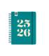 AGENDA ESCOLAR 2025-2026 CURSO COSMO 4 155X212  1DIA PAGINA AQUA+ FINOCAM 537070426