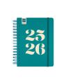 AGENDA ESCOLAR 2025-2026 CURSO COSMO 4 155X212  1DIA PAGINA AQUA+ FINOCAM 537070426