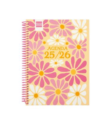 AGENDA ESCOLAR 2025-2026 DIVA 4 155X212 SEMANA VISTA HORIZONTAL SPRING+ FINOCAM 536140426