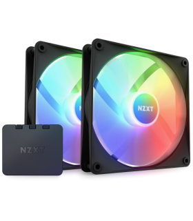 NZXT F140 RGB Core Carcasa del ordenador Ventilador 14 cm Negro 2 pieza(s)