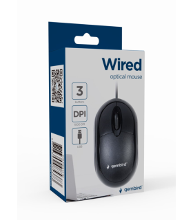 RATON GEMBIRD MUS-U-01 OPTICO 1000 DPI NEGRO USB