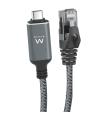 EWENT Cable USB-C 3.1 A RJ45 CAT6 FTP, 1Gbps, 2m