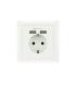 Roseta De Pared Nanocable 10.35.0010  1 Schuko  2 USB