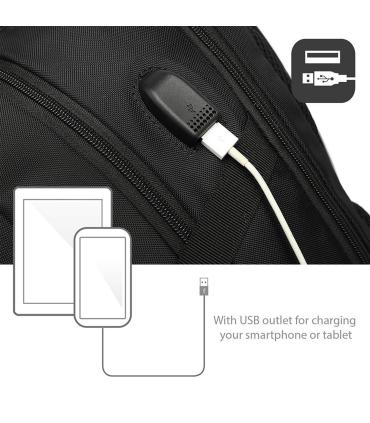 EWENT EW2526 Mochila Notebook 15.6" Con Puerto USB