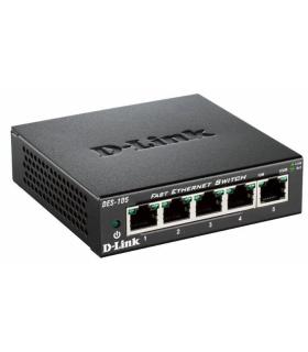 Switch D-Link DES-105 5 Puertos  RJ-45 10 100