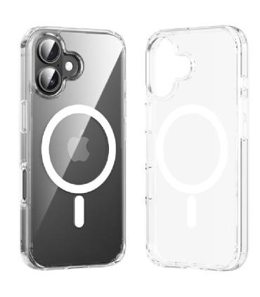 Funda Dura con Magsafe Vention KUGT0-30/ Compatible con iPhone 16 Pro/ Transparente