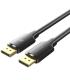 Cable DisplayPort 1.2 4K Vention HAKBI/ DisplayPort Macho - DisplayPort Macho/ 3m/ Negro