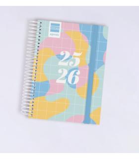 AGENDA ESCOLAR 2025-2026 SECUNDARIA 8 120X164 SEMANA VISTA HORIZONTAL ART+ FINOCAM 634224826
