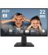 MSI PRO MP225 Pantalla Para PC 54,6 Cm (21.5") 1920 X 1080 Pixeles Full HD LED Negro