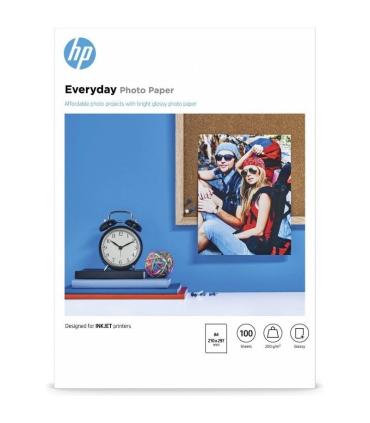 Papel Fotogrfico HP Everyday Q2510A/ DIN A4/ 200g/ 100 Hojas