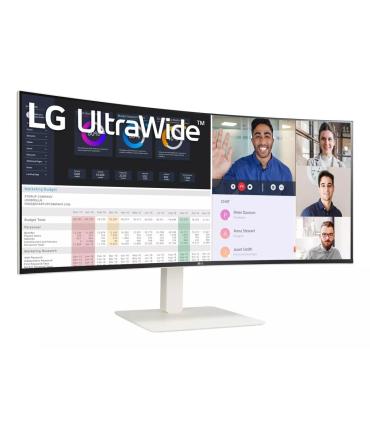 Monitor Profesional Ultrapanormico Curvo LG UltraWide 38WR85QC-W 37.5'  WQHD+  Multimedia  Blanco