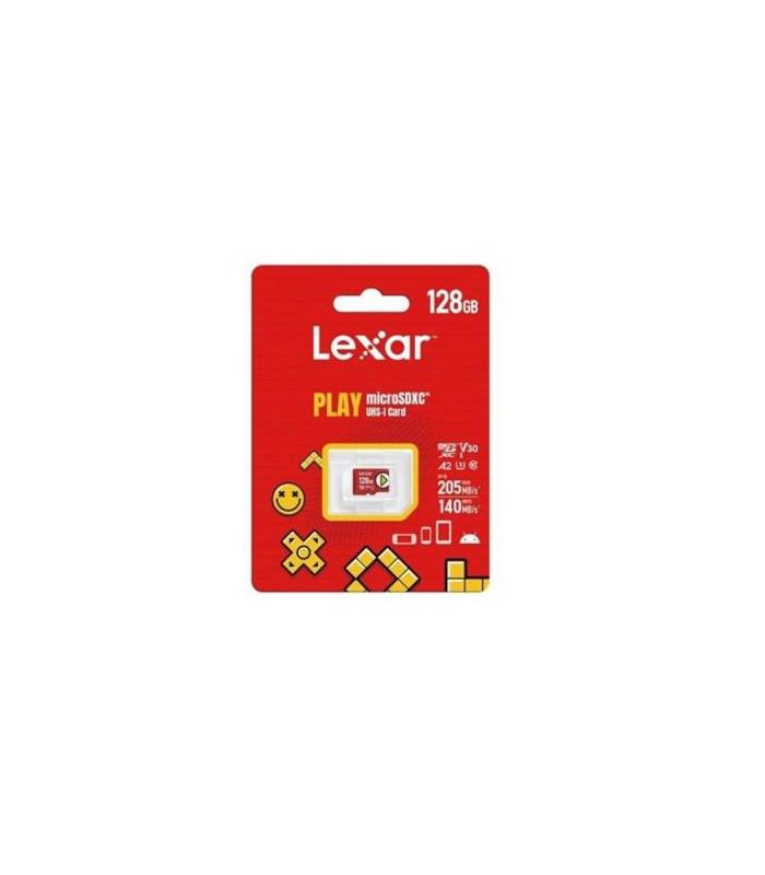 LEXAR 128GB PLAY MICROSDXC UHS-I CARDS, UP TO 205MB/S READ, 140MB/S WRITE, C10 A2 V30 U3