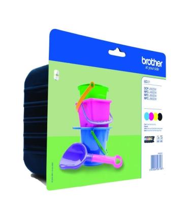 Cartucho de Tinta Original Brother LC-221VALBP Multipack/ Cian/ Magenta/ Amarillo/ Negro